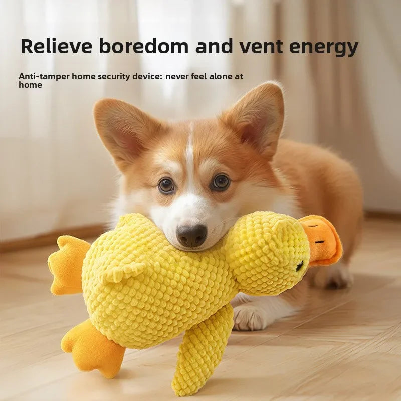 Calming Duck Squeaky Plush Toy | Sleep Aid & Companion Toy for Dogs & Puppies