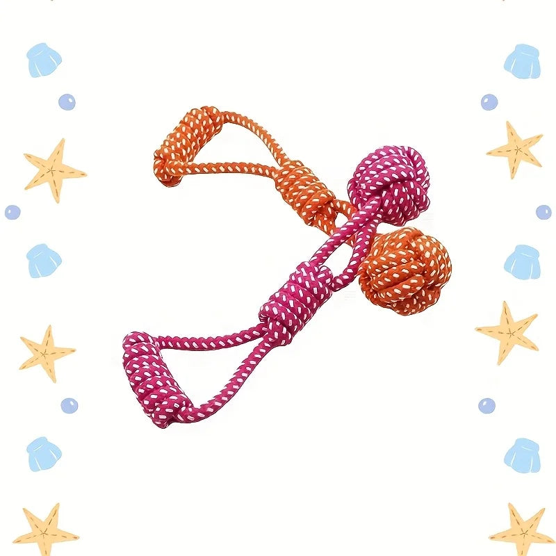 Dog Rope Knot Toy | Interactive Chew & Tug Toy for Dogs, Puppies & Cats