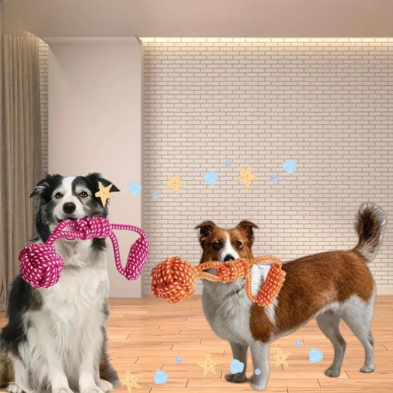 Dog Rope Knot Toy | Interactive Chew & Tug Toy for Dogs, Puppies & Cats