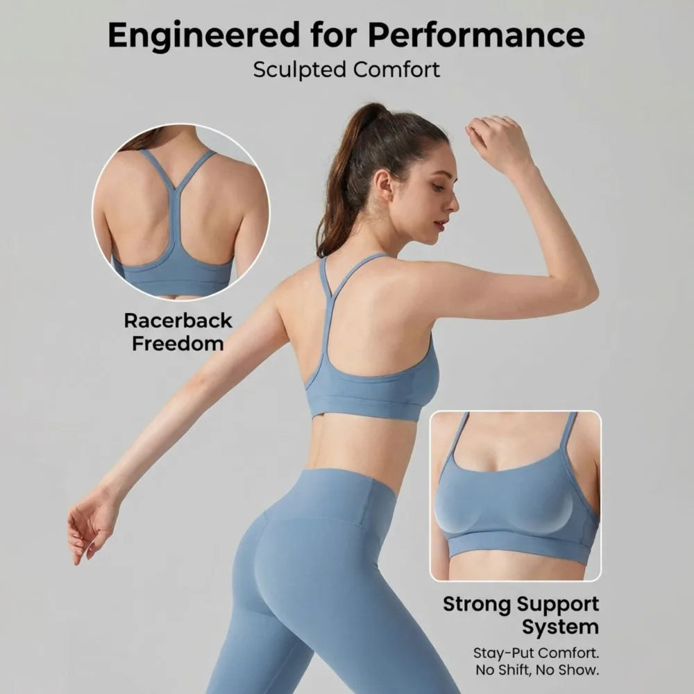 Activewear Set 2-Piece: Sports Bra & High Waist Leggings, Workout Outfit for Yoga, Running, Fitness & Gym Clothing for Women’s