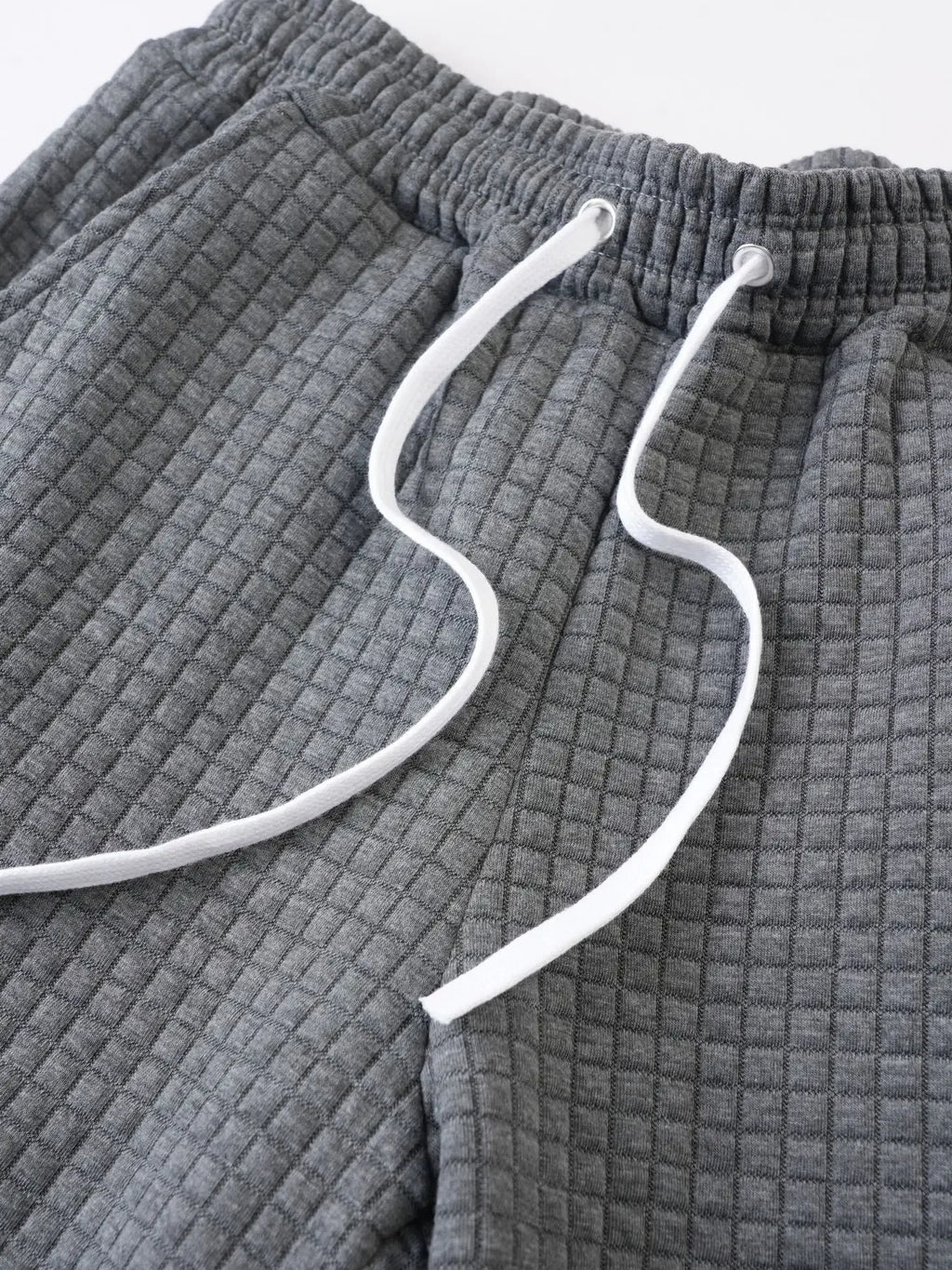 Men's Waffle Weave Athletic Shorts – Breathable Casual Fit