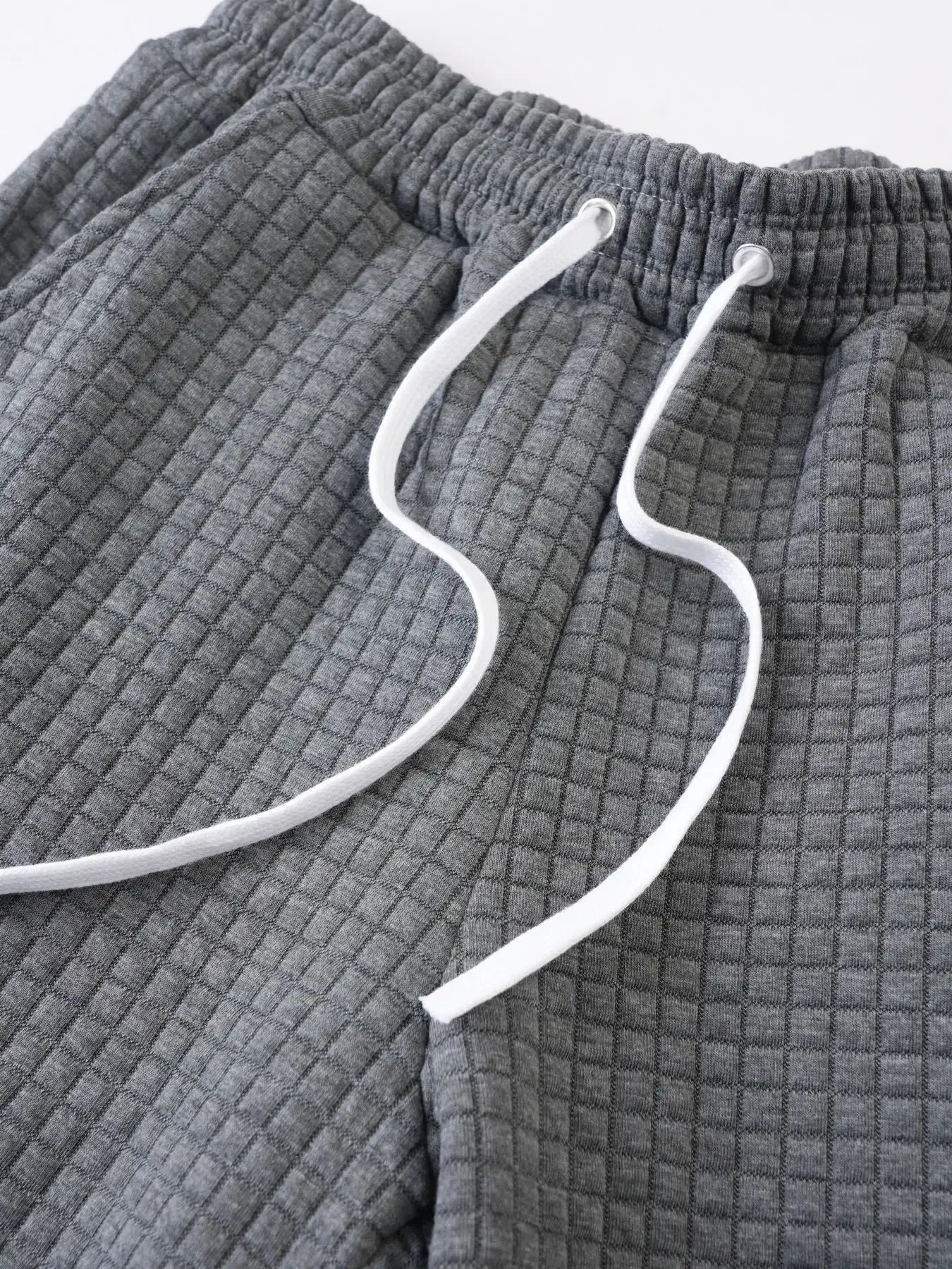 Men's Waffle Weave Athletic Shorts – Breathable Casual Fit
