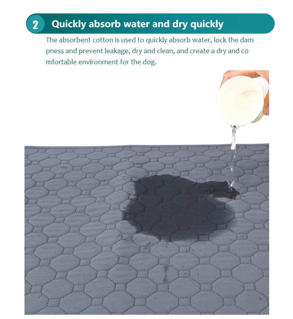 Reusable Dog Pee Pad | Washable Waterproof Absorbent Training Mat for Pets