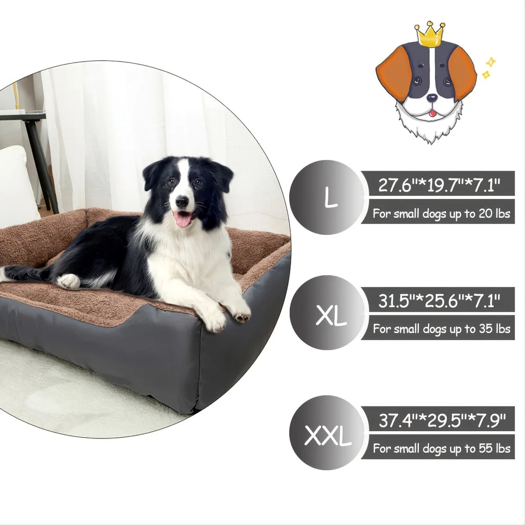 Dog Sofa Bed | Cozy Breathable Cushion Basket for Small, Medium & Large Dogs