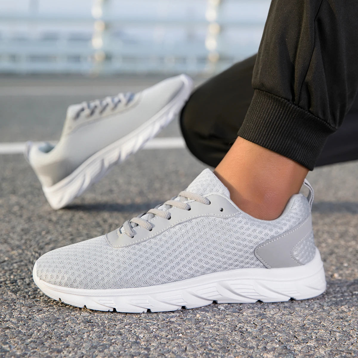 Men's Mesh Athletic Sneakers | Lightweight Non-Slip Training Shoes