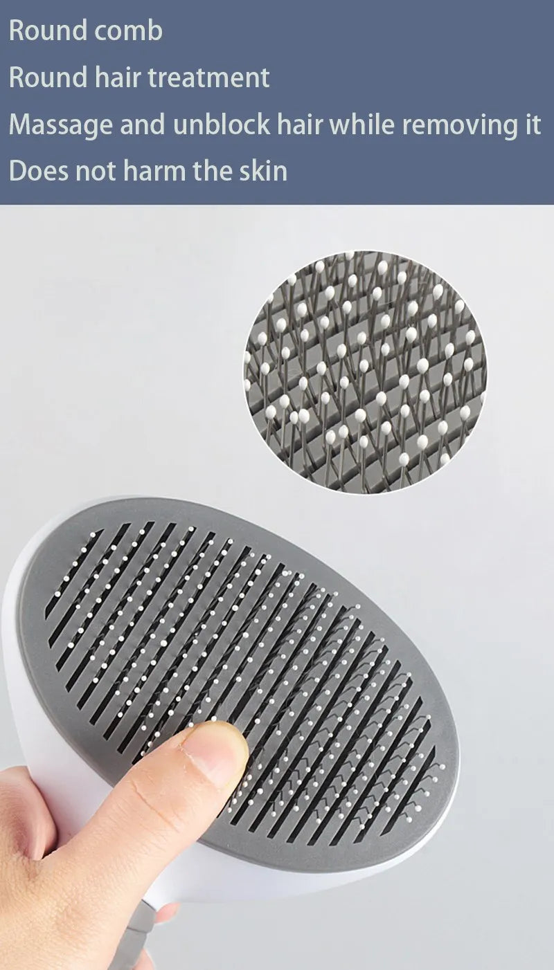 Pet Grooming Slicker Brush | Hair Remover & Deshedding Comb for Dogs & Cats