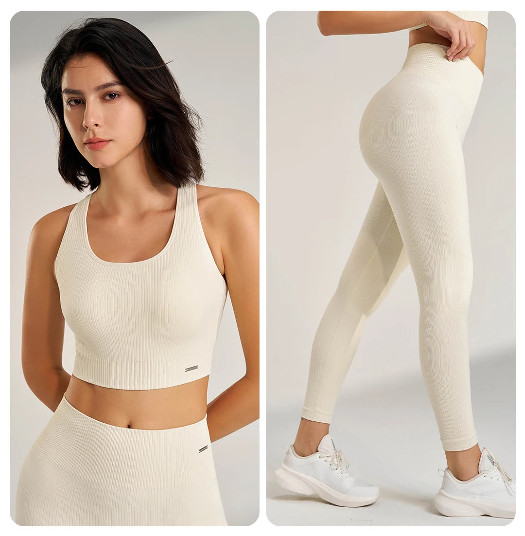 Women's 2-Piece Yoga Set | High-Waist Leggings & Sports Bra