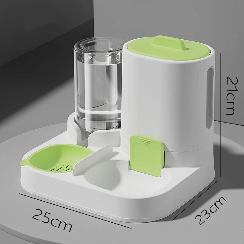 2-in-1 Pet Water & Food Dispenser Bowl | Cat & Dog Feeder