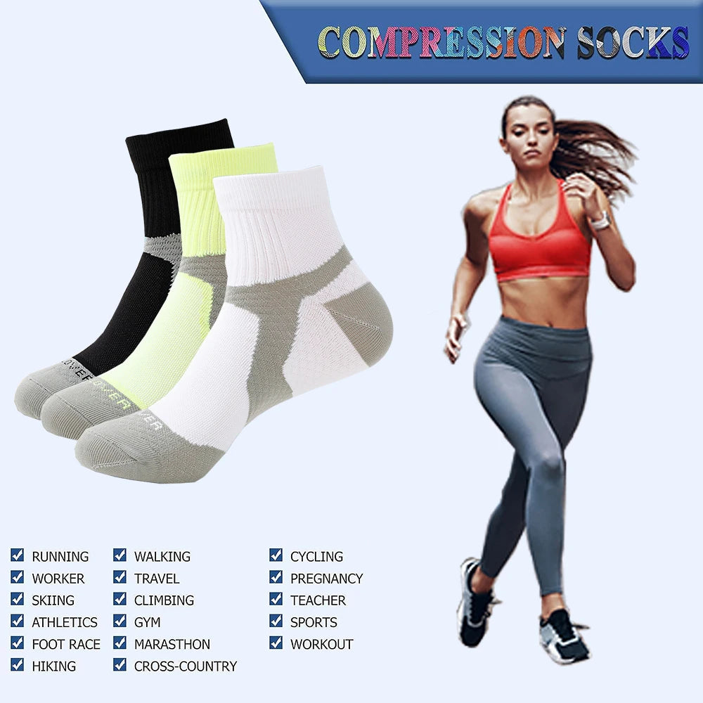 Athletic Ankle Socks | Arch Support for Running & Cycling