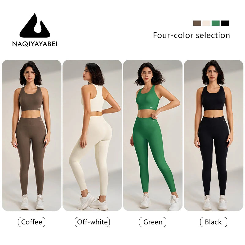 Women's 2-Piece Yoga Set | High-Waist Leggings & Sports Bra
