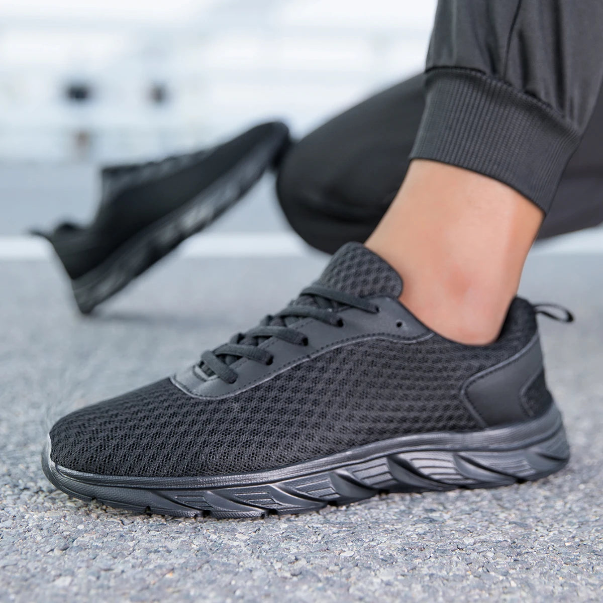 Men's Mesh Athletic Sneakers | Lightweight Non-Slip Training Shoes