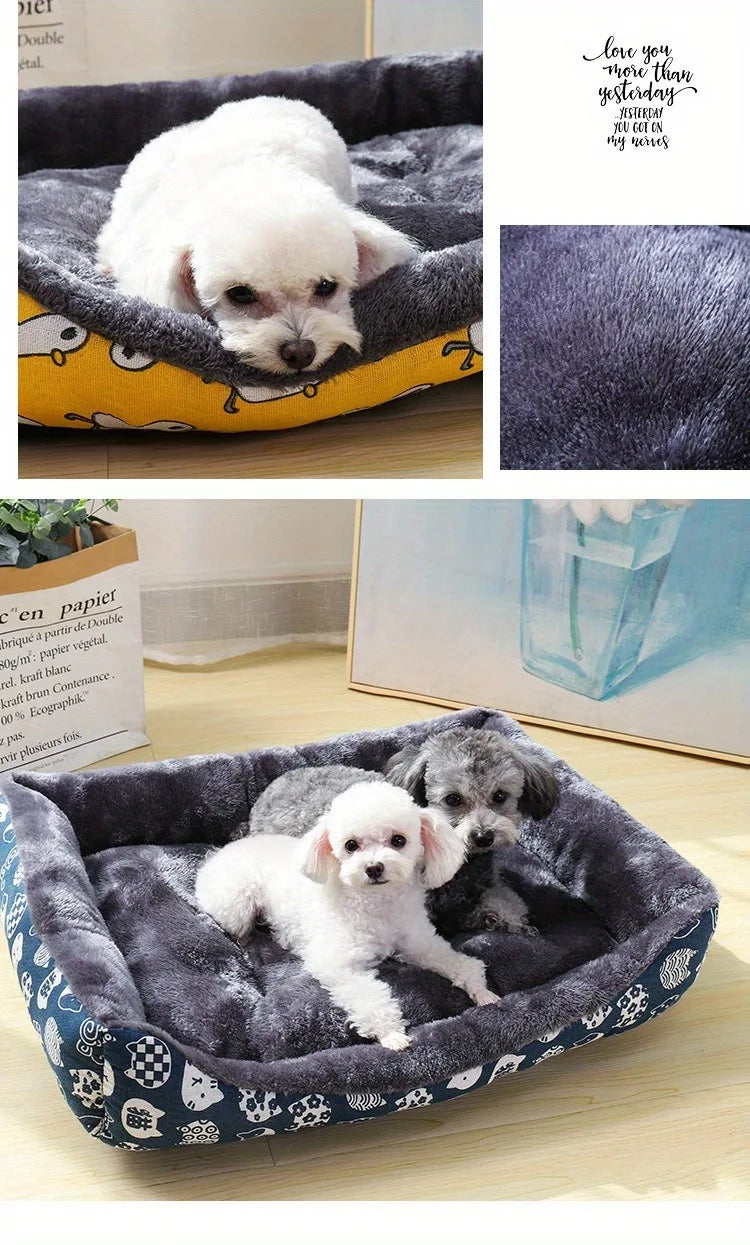 Dog Winter Sofa Bed | Cozy Bolster Bed for Small, Medium & Large Dogs