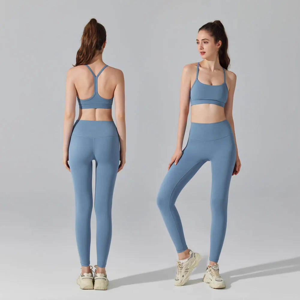 Activewear Set 2-Piece: Sports Bra & High Waist Leggings, Workout Outfit for Yoga, Running, Fitness & Gym Clothing for Women’s