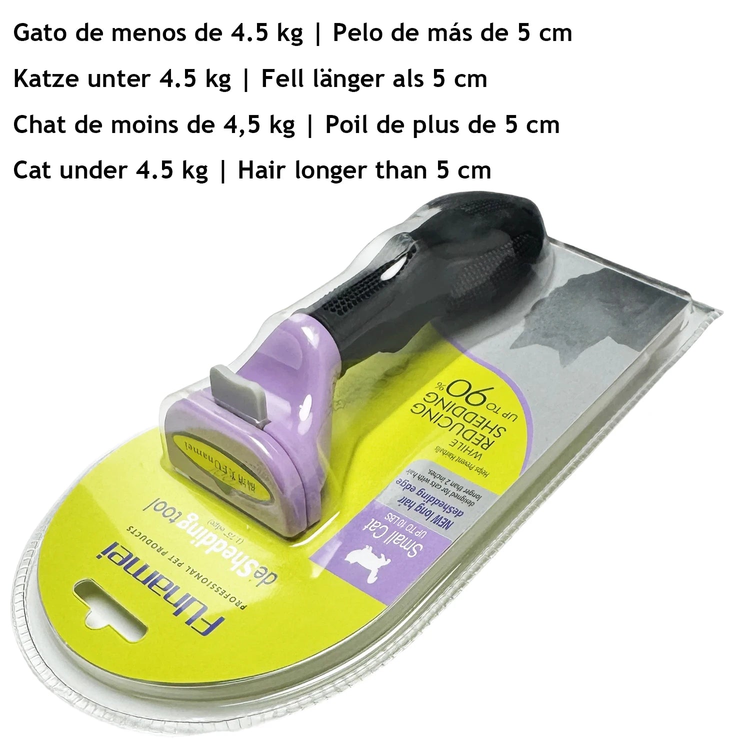 Pet Deshedding Grooming Brush | Hair Remover Comb for Dogs & Cats — Short & Long Hair