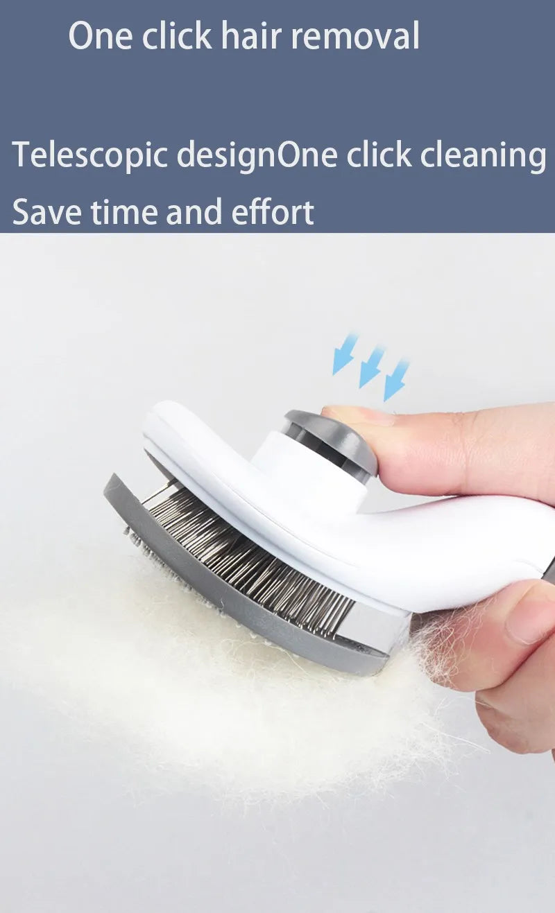 Pet Grooming Slicker Brush | Hair Remover & Deshedding Comb for Dogs & Cats