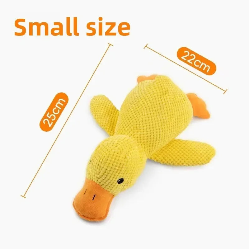 Calming Duck Squeaky Plush Toy | Sleep Aid & Companion Toy for Dogs & Puppies
