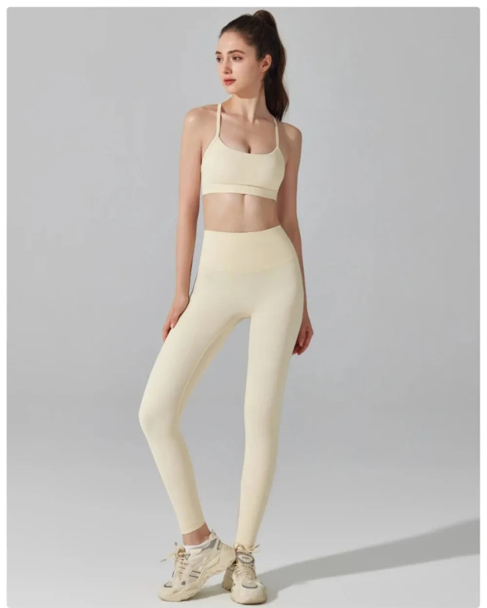 Activewear Set 2-Piece: Sports Bra & High Waist Leggings, Workout Outfit for Yoga, Running, Fitness & Gym Clothing for Women’s