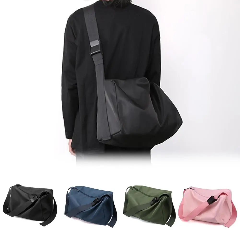Waterproof Gym Bag Unisex Large Capacity Sport Fitness Yoga Shoulder Bag For Men Women Travel Storage Casual Nylon Crossbody