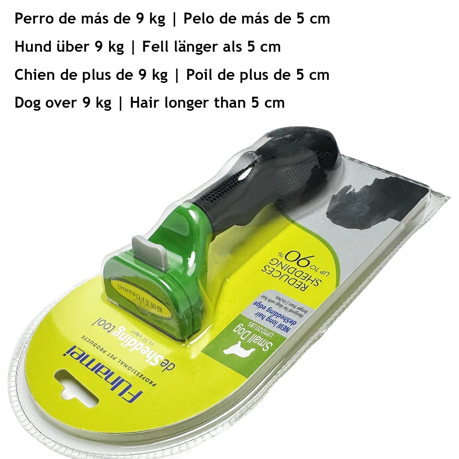 Pet Deshedding Grooming Brush | Hair Remover Comb for Dogs & Cats — Short & Long Hair